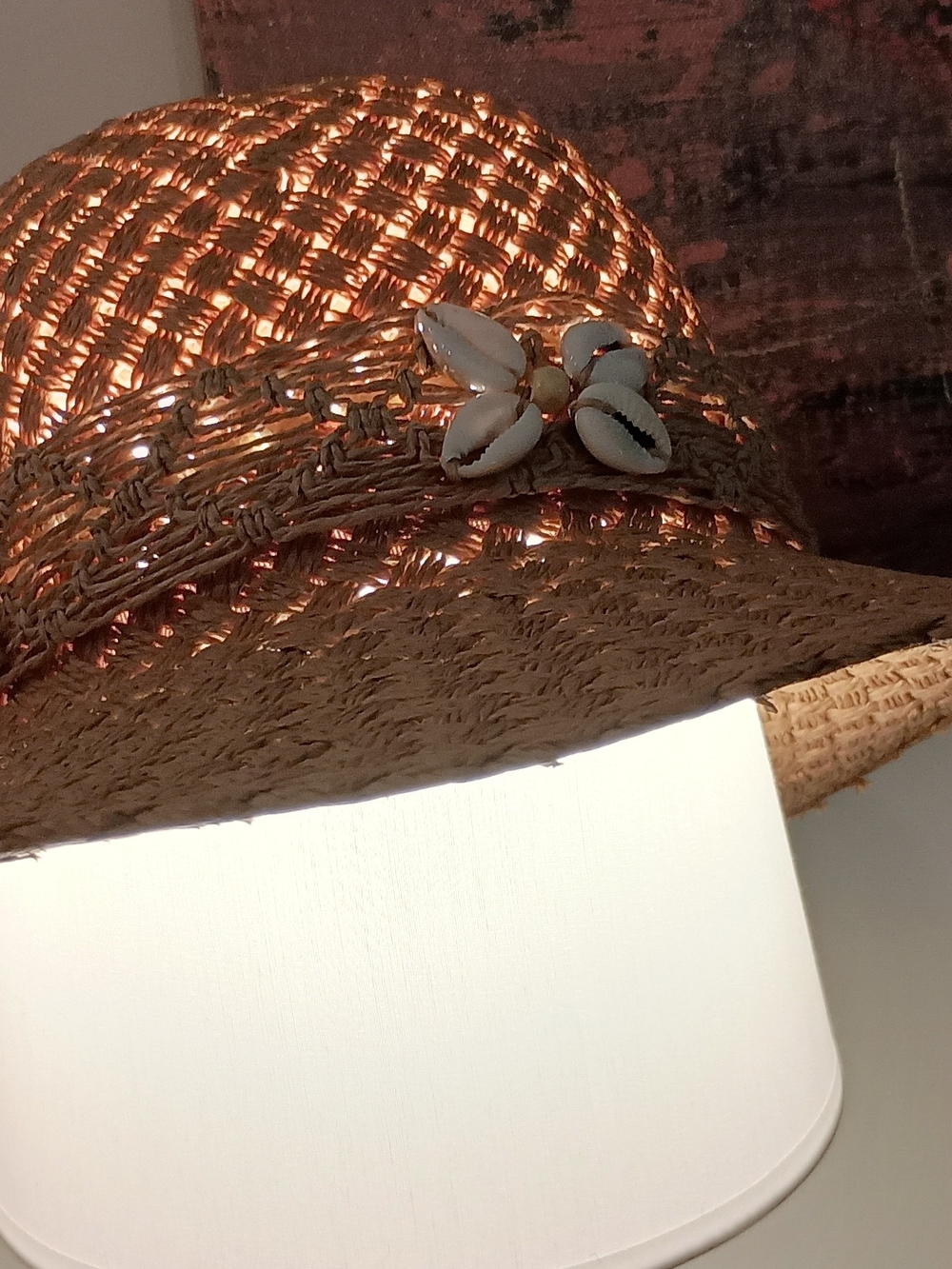 J. Crew Natural Straw Sun Hat with Shell Accents - Picture 9 of 10